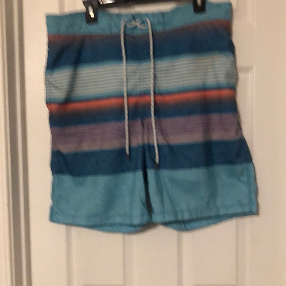 Fun swim trunks by Goodfellow & Co. Size L.